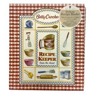 Betty Crocker Deluxe Recipe Keeper Binder 50 Pages Pockets Magnets Notepad